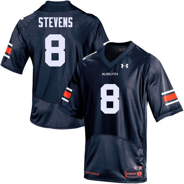 Men Auburn Tigers #8 Tony Stevens College Football Jerseys Sale-Navy